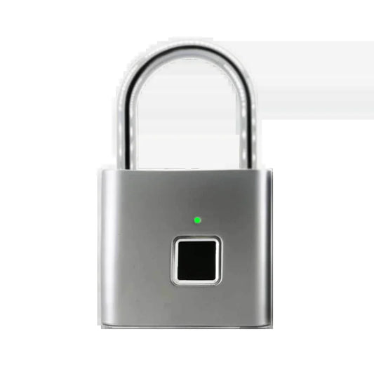 P2 Smart Fingerprint Padlock Waterproof Zinc Alloy Biometric Padlocks with Buit-In Rechargeable Battery USB Charge